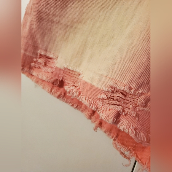 Women's Rewash Pink Acid Wash Studded Denim Shorts - Picture 5 of 8